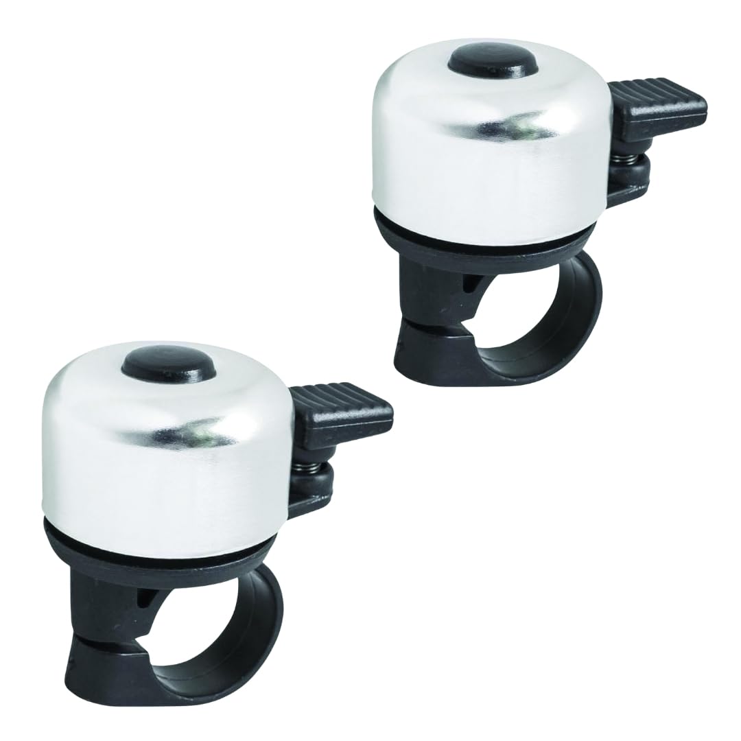 PARENCE.- Set of 2 classic bicycle bells - universal buzzer - 2 pieces, random color