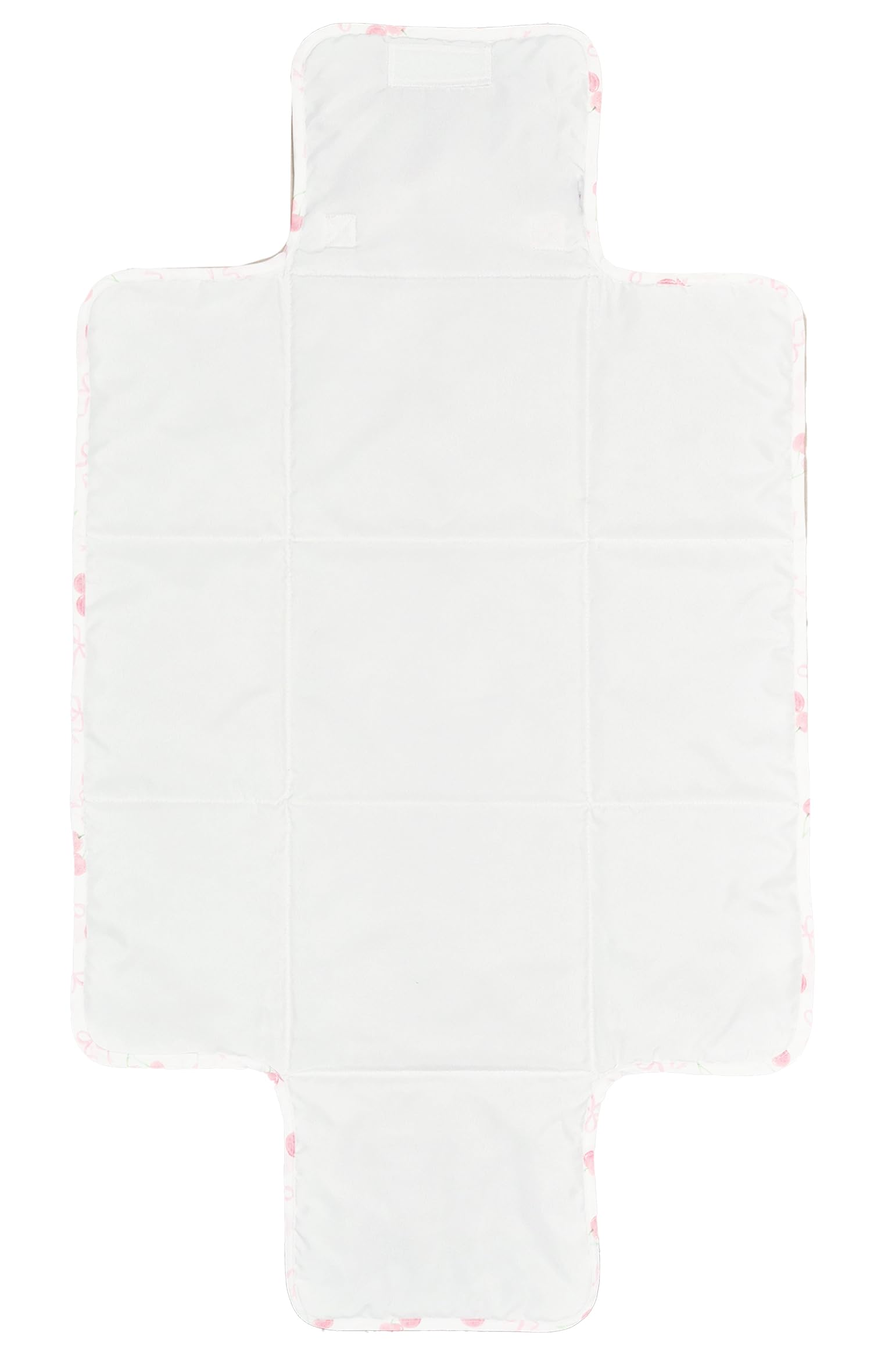 Baby Changing Mat - Portable Foldable Waterproof Travel Changing Pad (Pink Bow/Cherry Changing Mat), Pink Bow/ Cherry - Image 4