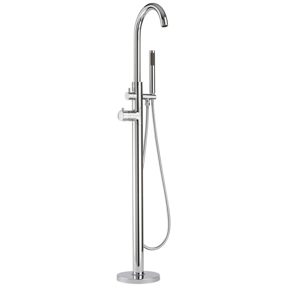 Milano Chrome Mirage Freestanding Thermostatic Bath Shower Mixer Tap Hand Shower Handset