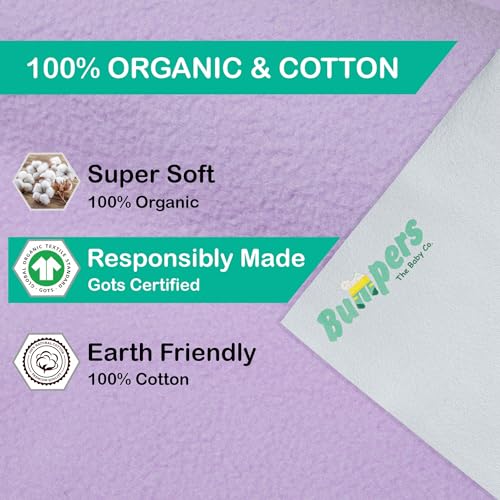 Image of Bumpers Waterproof Quick Dry Sheet for Double Bed |Extra Absorbent Washable Matress Protector|Baby Bed Protector Sheet for Adult & Toddler Children, King Size (XXL, 260x200cm, Violet)