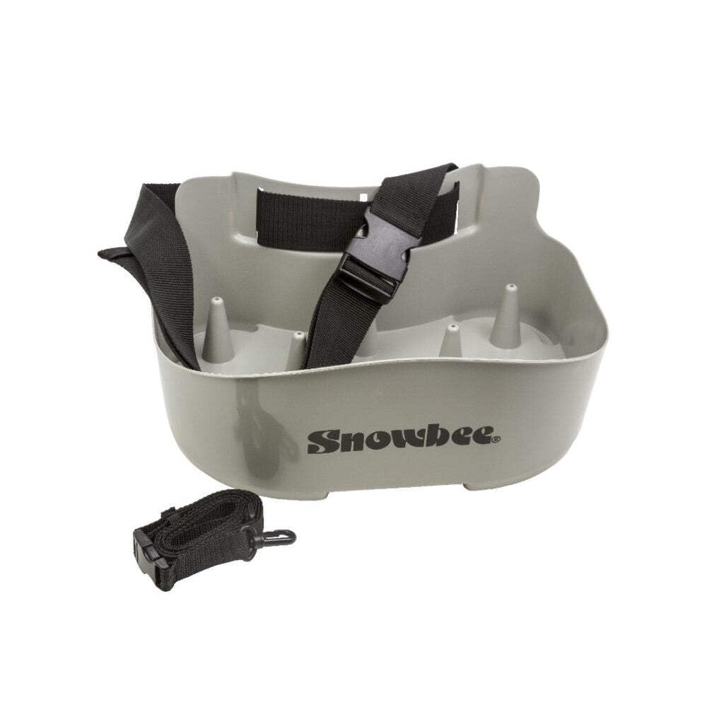 Snowbee Panier à dénuder léger en plastique rigide avec sangle réglable Gris Taille unique