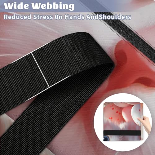 Artistic Cat Extra Large Moving Bags Heavy Duty Storage Bags Cute Cat Cloth Wrap Around Handles Double Zipper Reusable Convenient Foldable Storage Tote for Travel Camping Space Save4