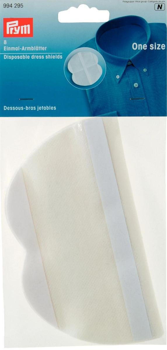 Prym White Disposable Dress Shields Self-Adhesive One Size 994295-1