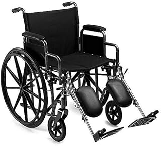 Heavy Duty Bariatric Folding Wheelchair Self Propelled Leg-Rests Strong Extra Wide 24" Seat