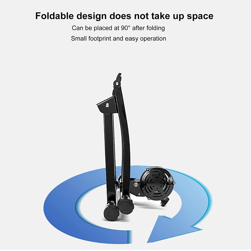 Entrenador de bicicleta plegable para andar en interiores, soporte para bicicleta con rodillo para entrenamiento de rally de bicicletas, soporte para bicicleta estática para ejercicios de ciclismo e