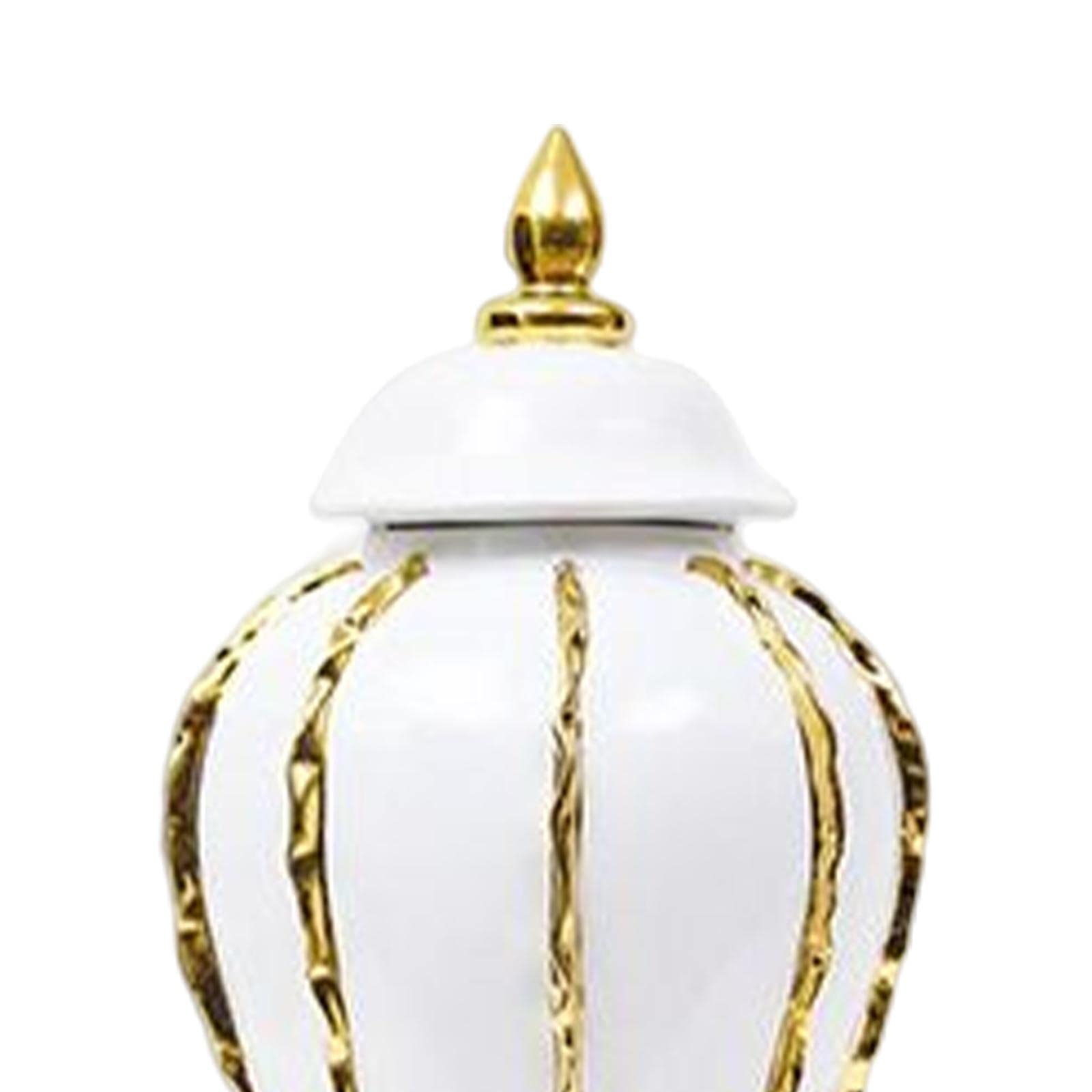 Gralara Porzellan Ingwer Glas mit Deckel Home Handwerk Dekoration Blumenvase
