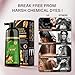 Black Hair Dye Shampoo 6-in-1 for Gray Hairr，Semi-Permanent Hair Color Shampoo for Women and Men，100% Grey Coverage Long-Lasting Color，Natural herbal Ingredients(Natuarl Black)