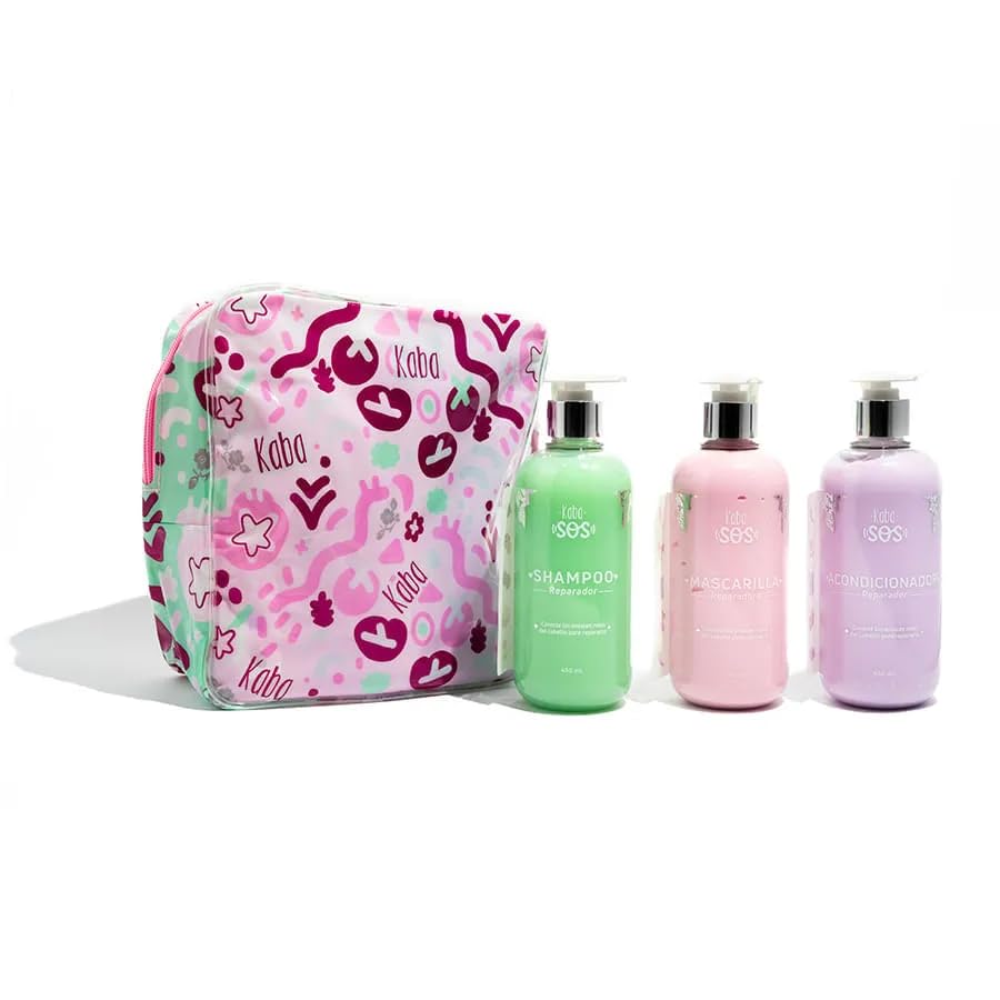 Dluchi Kaba SOS Shampoo and Conditioner Set - Advanced Hair Repair Treatment & Deep Hair Mask for Damaged Hair - Acts as a Detangling Leave in Conditioner for Dry Damaged Hair - Bond Builder