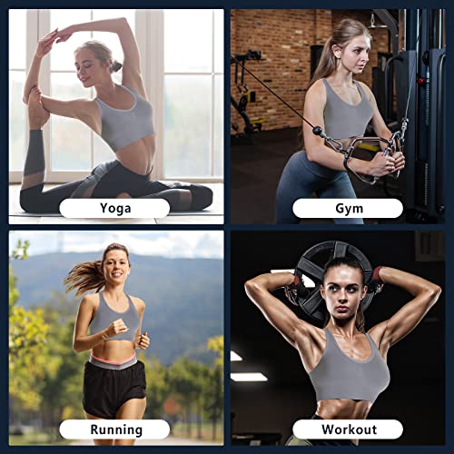 Image of Sports Bra, Workout Tops for Women, Medium Impact Strappy Padded Sports Bras for Women High Support