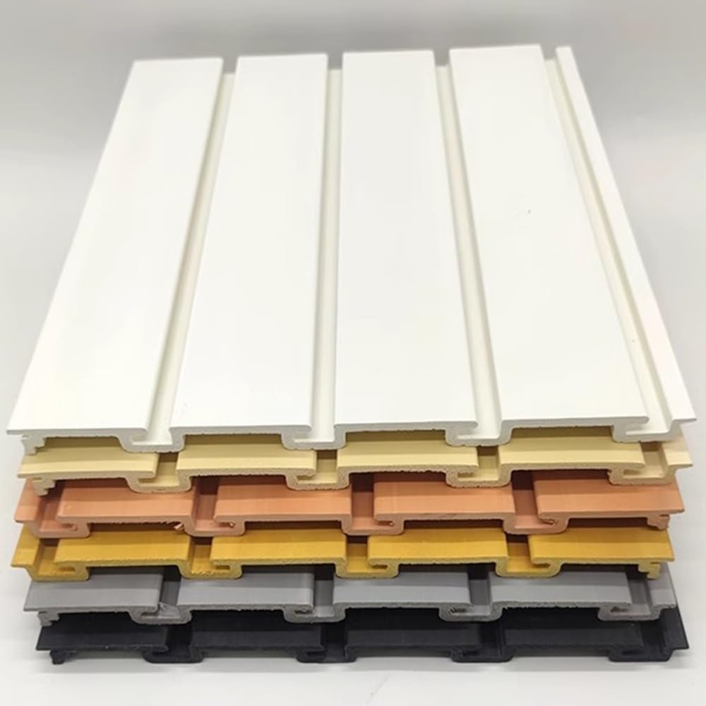 Pannelli dogati in PVC per espositore da parete in negozio o magazzino, beige (100 x 1,8 x 30 cm, set da 7)