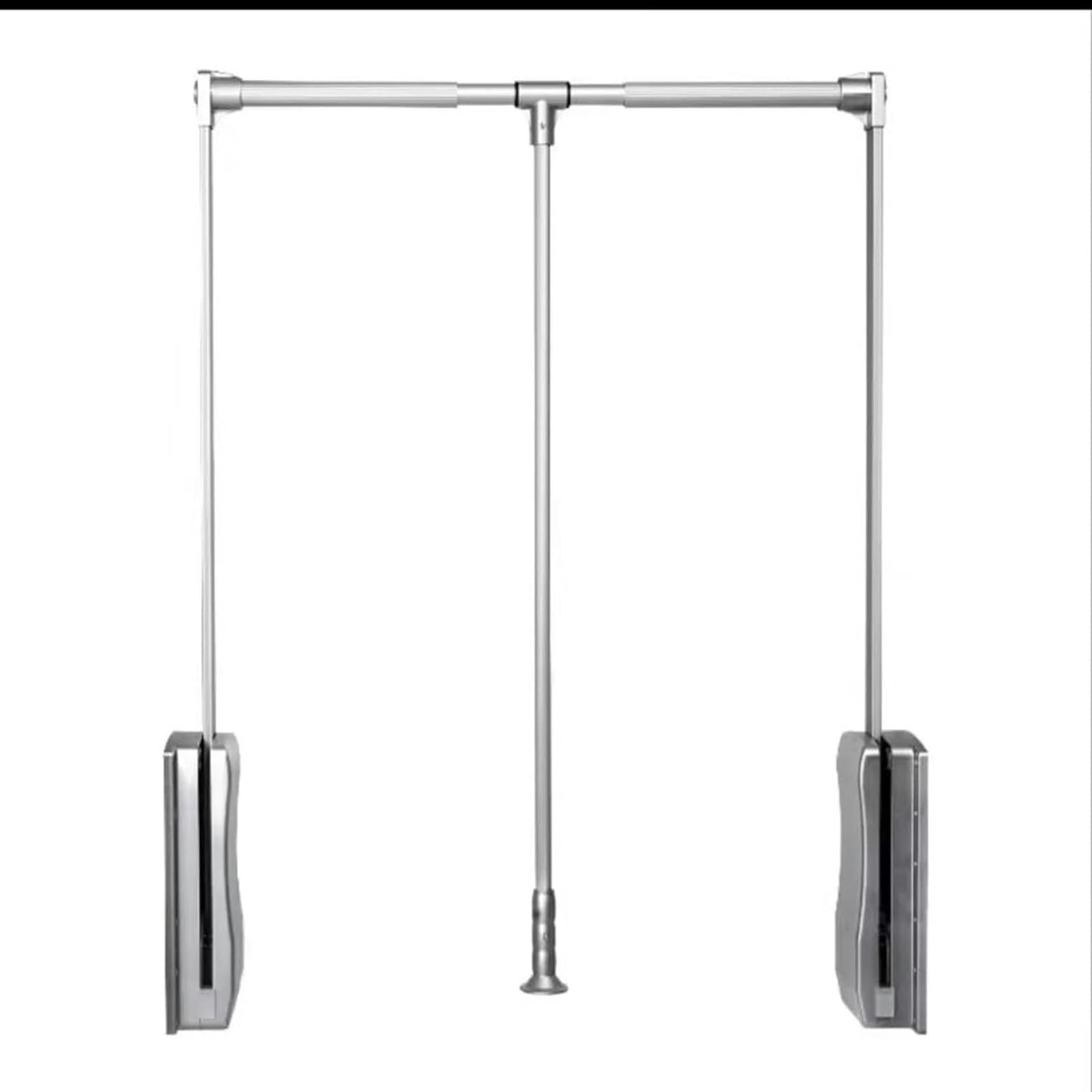 Rail de cintre amovible pour garde-robe haut de gamme avec retour hydraulique