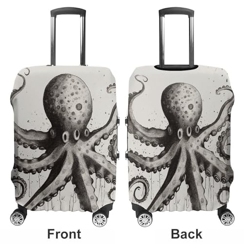 Luggage Cover Elastic Suitcase Cover Anti-Scratch Suitcase Covers Travel Octopus Luggage Covers Luggages Protector for Travel Adult Luggages Decorative 18-32 Inch3