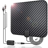 📺【Nueva Tecnología Mejorada】Nuestra antena de TV digital se actualiza con un potente amplificador de señal de amplificador de nueva generación con chip IC inteligente integrado de próxima generación y tecnología de filtro cristalino para filtrar fm y otras señales de interferencia, haga que su televisor sea más claro y más Imagen estable, reduciendo el ruido, permitiendo una programación de TV más gratuita con una ganancia mejorada.