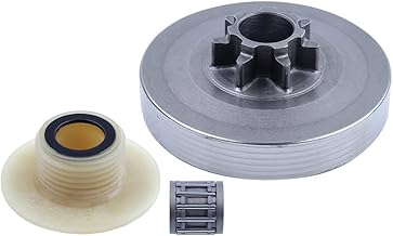 325"-7T Clutch Drum with Worm Gear Kit for Chinese Chainsaw 4500 5200 5800, Tarus (Taurus), Timbertech, Silverline, Kiam Sherwood, Raptor, Trueshopping, Sanli