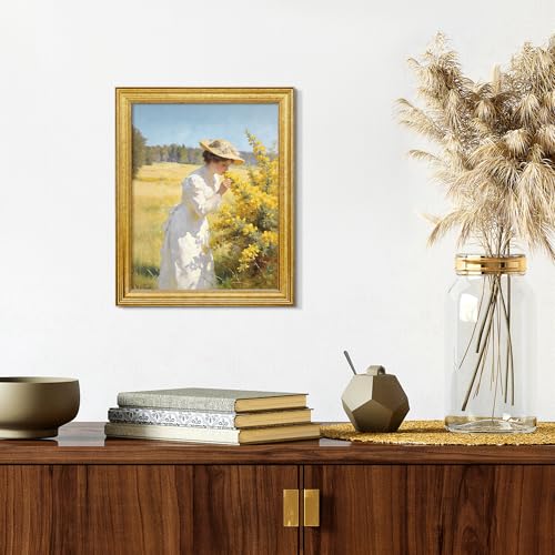 Image of upsimples 8x10 Picture Frame, Vintage Frames Decor, 1Pack Gold