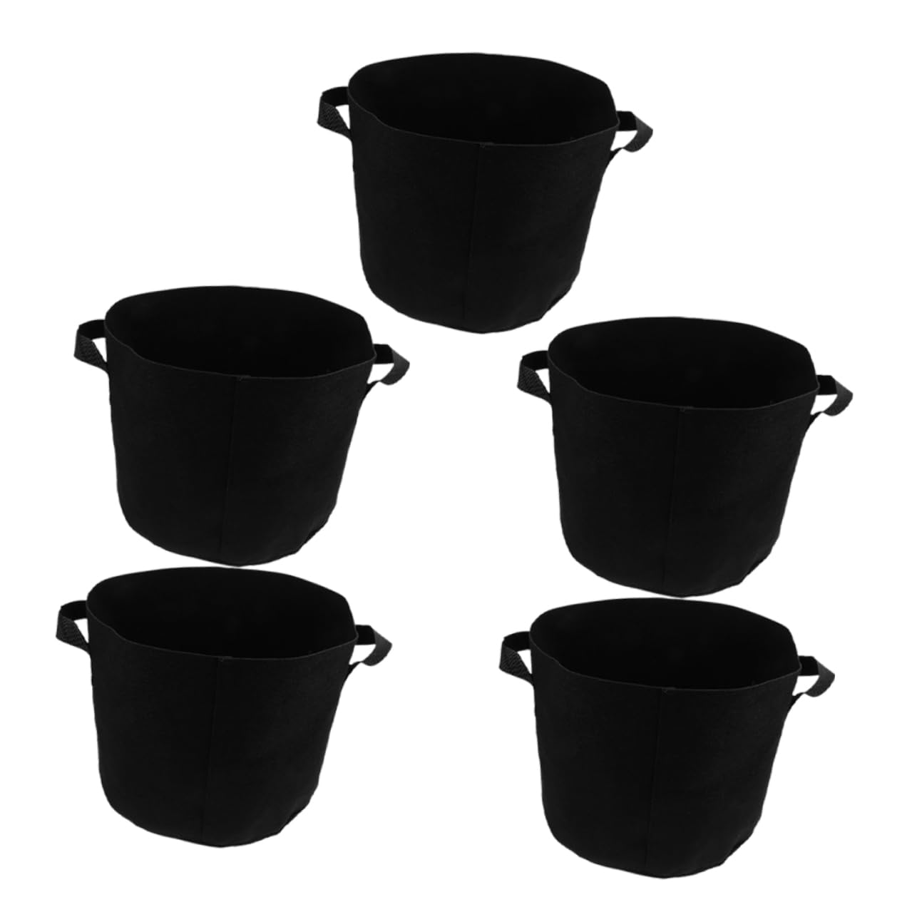 INOOMP 5piezas Bolsas de Cultivo de Fieltro para Plantar Macetas de No Tejida Asas para Cultivo de Verduras para Interior