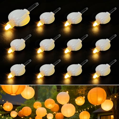 Aogist 24 Pack Small LED Lights Battery Powered Waterproof Hanging Light Last 48 Hours for Paper Lanterns,Balloons,Floral,Weddings & Festival Christmas Decorations,Warm White by Aogist - Used condition - US$16.92