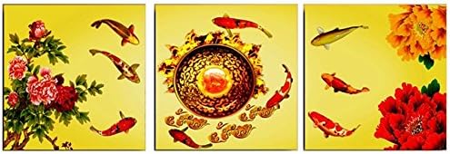 Art Home Photo Nine Auspicious Fish Size 60 X 60 Cm (3 Photos).