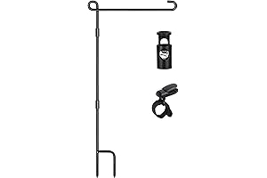 Durable Garden Decor: Metal Garden Flag Stand for Grounds and Lawns