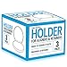 IMPRESA 3-Pack Slim Dental Appliance Case - Secure Pocket Retainer Case - Ming Solid Plastic - Clasp Closure & Textured Liner - Easy-Open Travel Storage