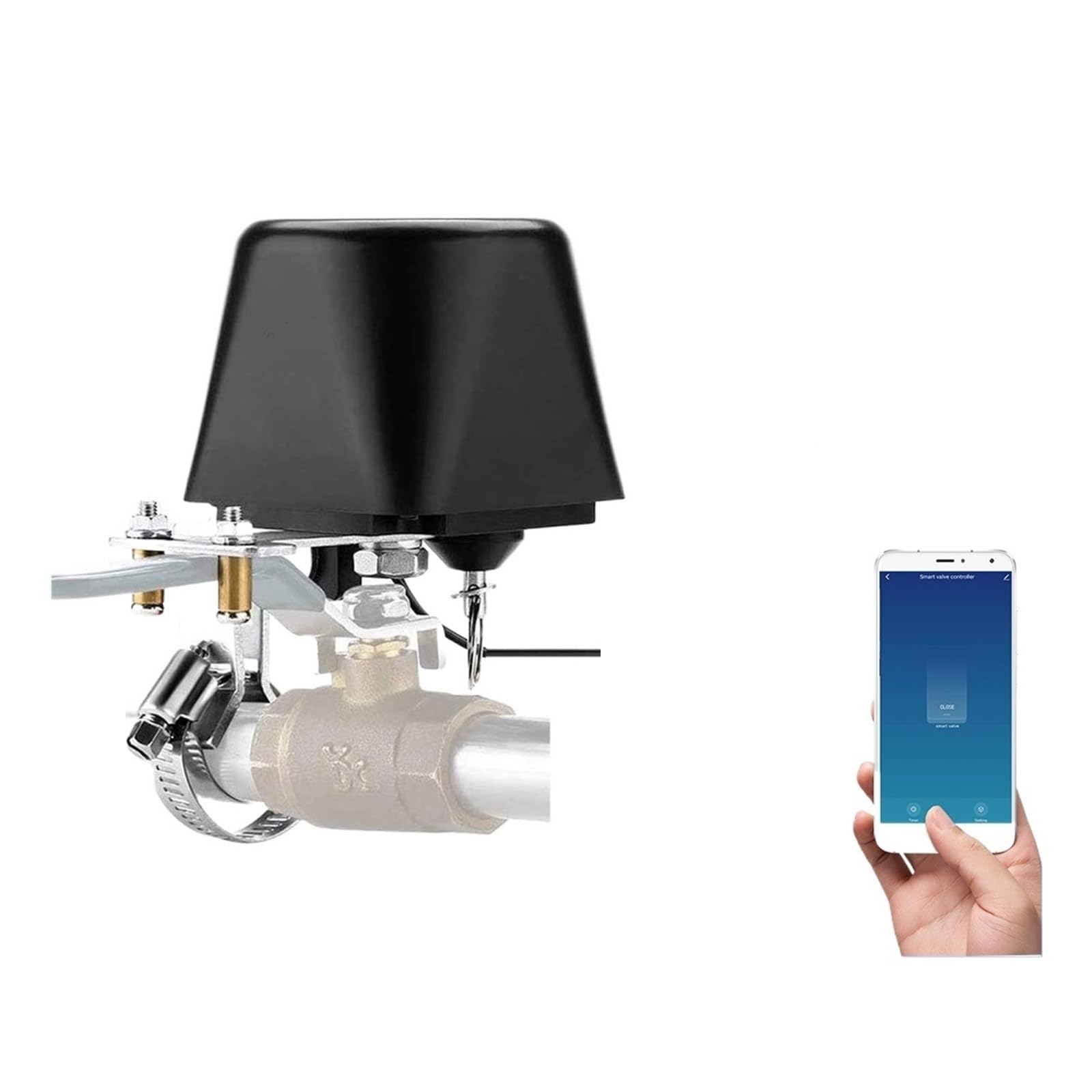 Inteligentny Zawór Wycieku Gazu Wodnego WŁ./WYŁ. Automatyczne Sterowanie Odliczający Czas OszczęDność Wody(K Plug,ZigBee Valve)