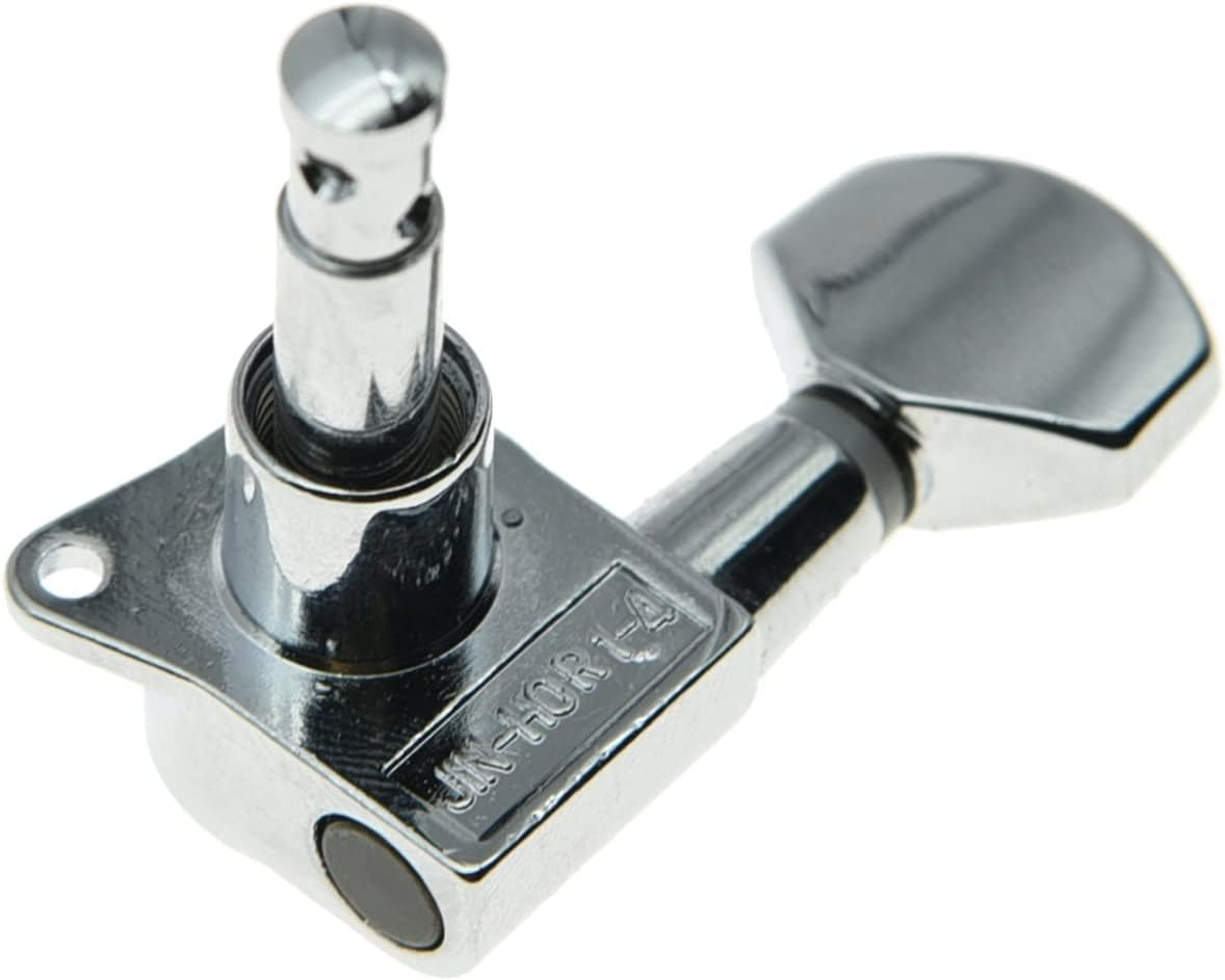 Wilkinson 6 Inline Chrome E-Z Post Guitar Tuners Tuning Keys for Strat Tele