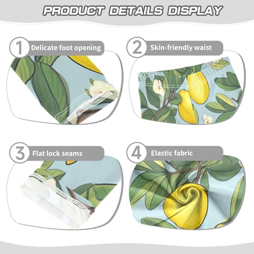 Bolaz Toddler Girls Leggings Printed Yoga Pants Leggings Lemon Fruit for Kids3