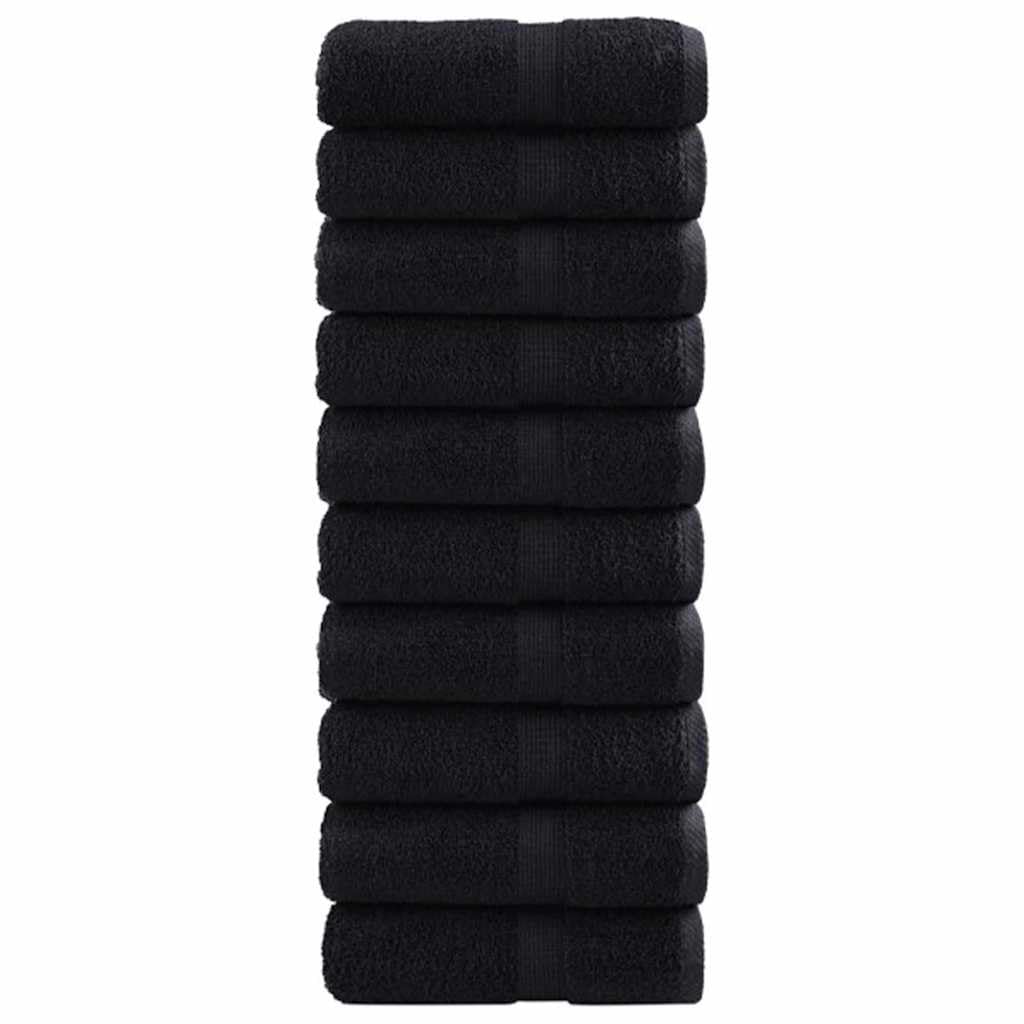 Genérico Toalla de Invitado SOLUND 50 pcs Negro 30 x 30 cm Algodón,Casa y jardín,Ropa de casa,Toallas-42007967