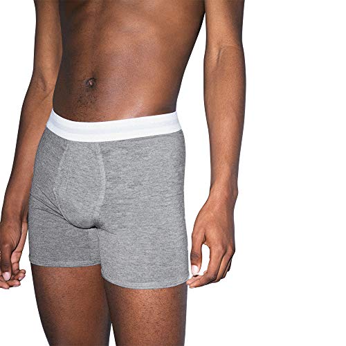 American Apparel Men's Mix Modal Boxer Brief, Heather Charcoal, Small3
