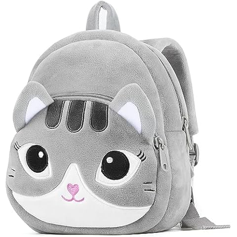 HONGTEYA Plush Cat Backpack for Kids Cover
