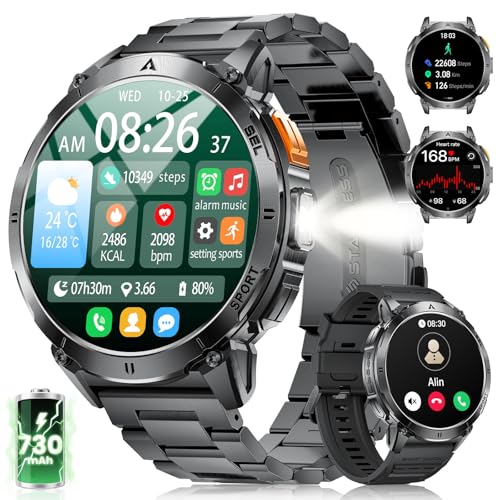 BENYAR SMART Montre Connectée Homme Avec 1.62'' AMOLED Écran
