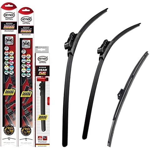 To Fit Mini Countryman 2017-Onwards Set Of 3 Wiper Blade Replacements Front & Rear Wind-screen Wipers 23'' 21'' 10'' HPS2321TLB10HRF Cover