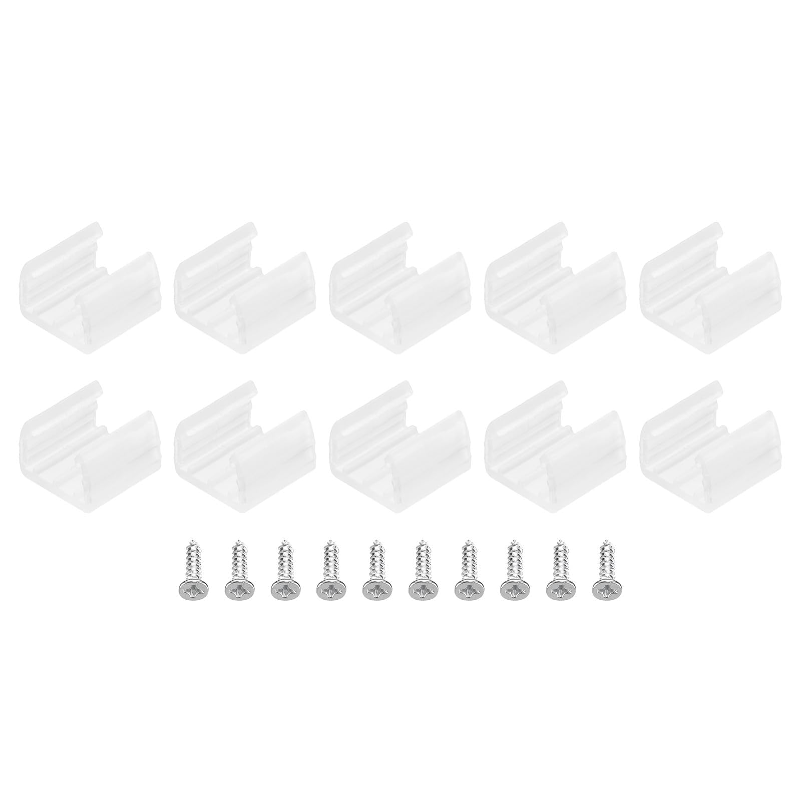 TOP-VIGOR 100Pcs LED Strip Light Clips