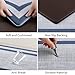 Mattitude Kitchen Mats Set of 2,Cushioned Anti-Fatigue Non-Skid Rug Sets Ergonomic Comfort Standing Mat for Kitchen, Floor, Office, Sink, Laundry, Blue and Gray