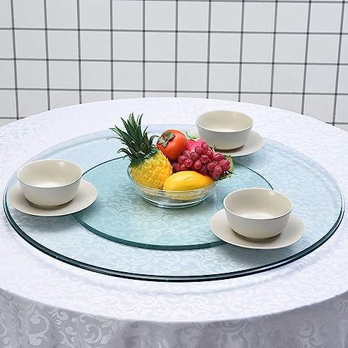 Plateau de cuisine tournant 80 cm en verre pour service de table - 3