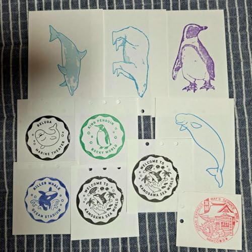 千葉・神奈川 鴨川シーワールド 八景島シーパラダイス スタンプのサムネイル