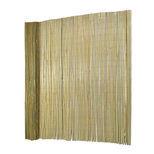casa pura Canisse en bambou - Brise-Vue Jardin - Brise Vue pour Terrasse, Jardin, Balcon - Clotûre du jardin Résistant aux intempérie UV - 100% Bambou Naturel 200cm...