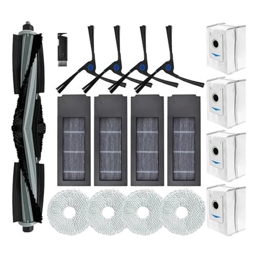 Vacuum Cleaner Main Side Brush Hepa Filters Dust Bags Mop Cloths,Compatible for Ecovacs Deebot X2 / X2 Omni / X2 Pro / DEX86