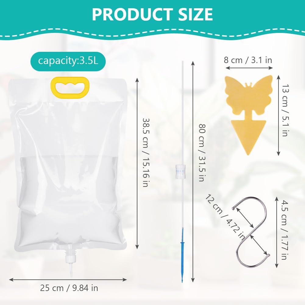 Lot De 5 Sacs D'irrigation Goutte à Goutte Automatique-Débit Réglable