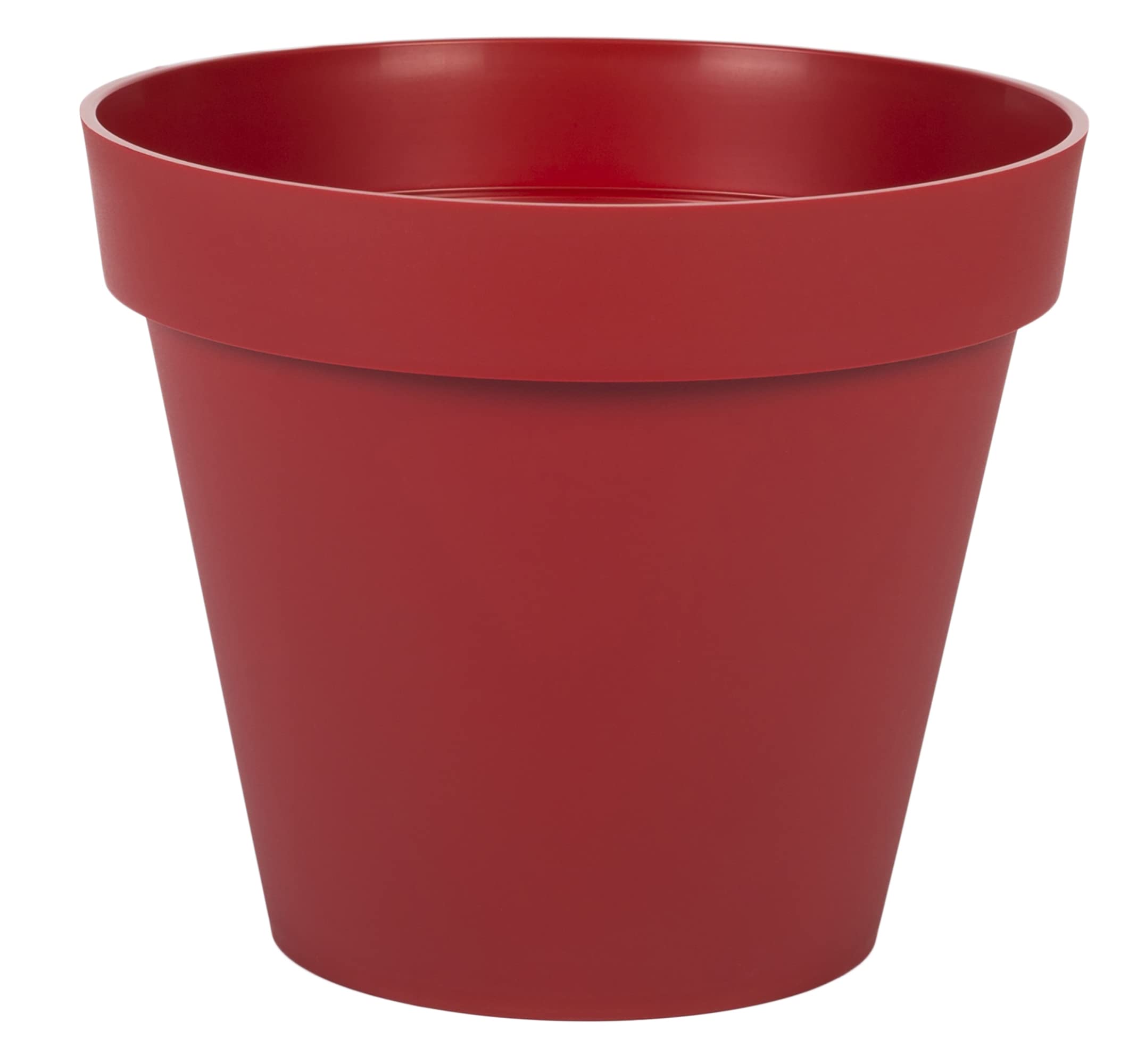 Vaso Da Fiori Toscana &Oslash; 25 Cm - Rosso Rubino Per Interni Ed Esterni, 6L Capacit&agrave;