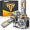 Bombillas 9006/HB4 mejoradas, 50,000 lúmenes, 1000% ultra brillantes, tamaño mini halógeno 1:1, 70,000 horas de vida útil, sin polaridad, bombillas antiniebla Plug and Play 9006, paquetes de