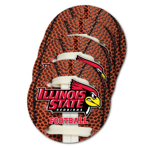 VictoryStore Coasters - Illinois State University Coaster Set, Football Design, Set of 4