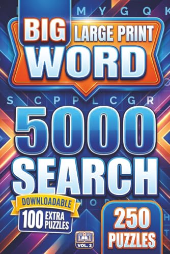 Big Book of Word Search with Large Print Puzzles: 5000 Words 250 ...