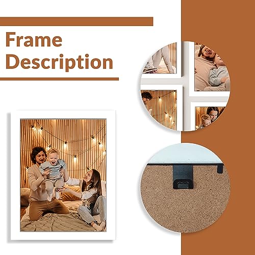 Image of Art Street Large Collage Wall Photo Frame Individual Picture Frame Set For Living Room, Decorative Wall Hanging Home Decor - Set Of 10 (4x6, 5x7, 6x8, 8x10 Inch, White)