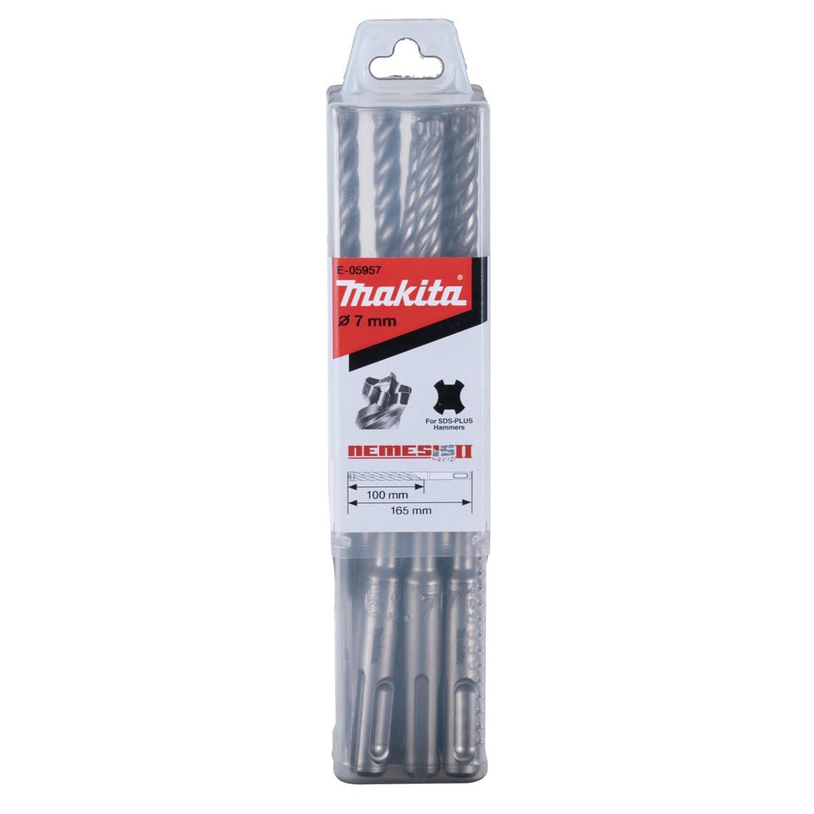 Nemesis-2 SDS-Plus Drill Bit by Makita – Pack of 10, Model E-05810