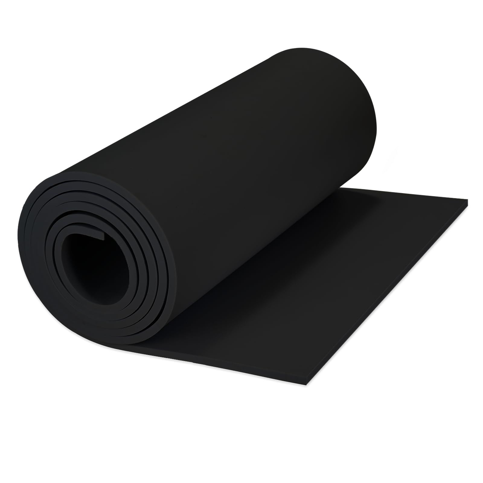 Czarna pianka EVA, grubość 10mm (1-10mm) pianka EVA, 34cmx150cm o wysokiej gęstości 86kg/m3 pianka EVA, płyta piankowa do kostiumów cosplay, robótek, projektów DIY (Czarna 10mm)