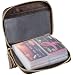 Easyoulife Womens Credit Card Holder Wallet Zip Leather Card Case RFID Blocking (Coffee)