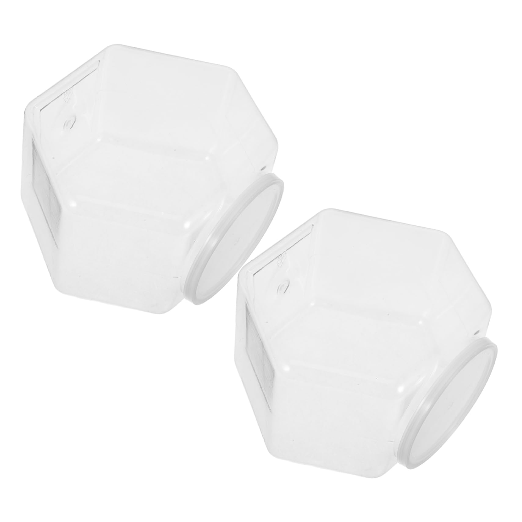 TOYANDONA 2pcs Plastic Fish Bowl Desktop Small Fish Tank Bowls for Home Decor for Breeding