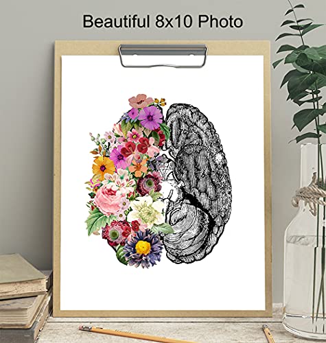 Contemporary-Vintage-Medical-Brain-Wall-Art-Decor-Poster-Modern-Apartment-Home-or-Room-Decoration-for-Bedroom-Bathroom-Doctors-Office-Clinic-Gift-for-Nurse-PA-Dr-Neurologist-8x10-Picture