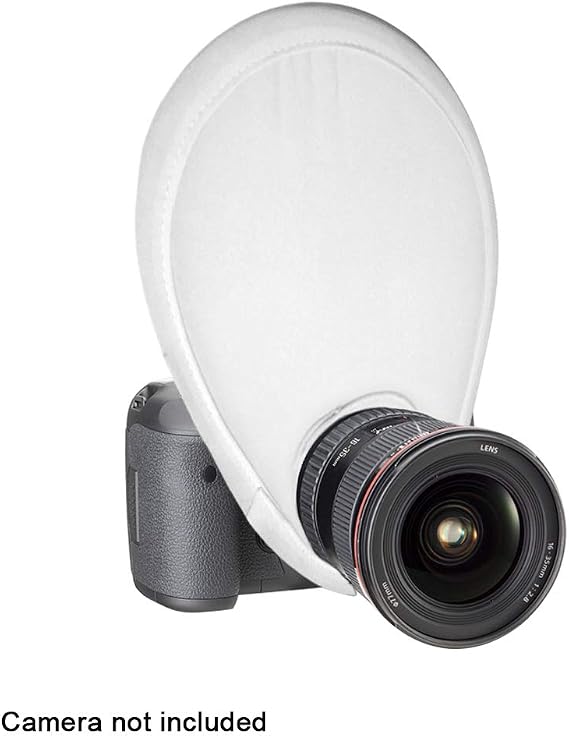 Camera Flash Diffuser,Eliminate Harsh Light and Shadow,Foldable with Storage Bag Easy Install Flash Diffuser Camera Accessories